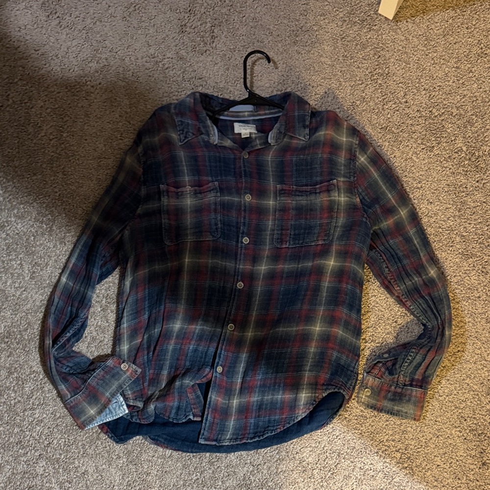 True Grit Blue and Red Plaid Shirt